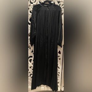 Brand Bazar Black Silk long robe - L
